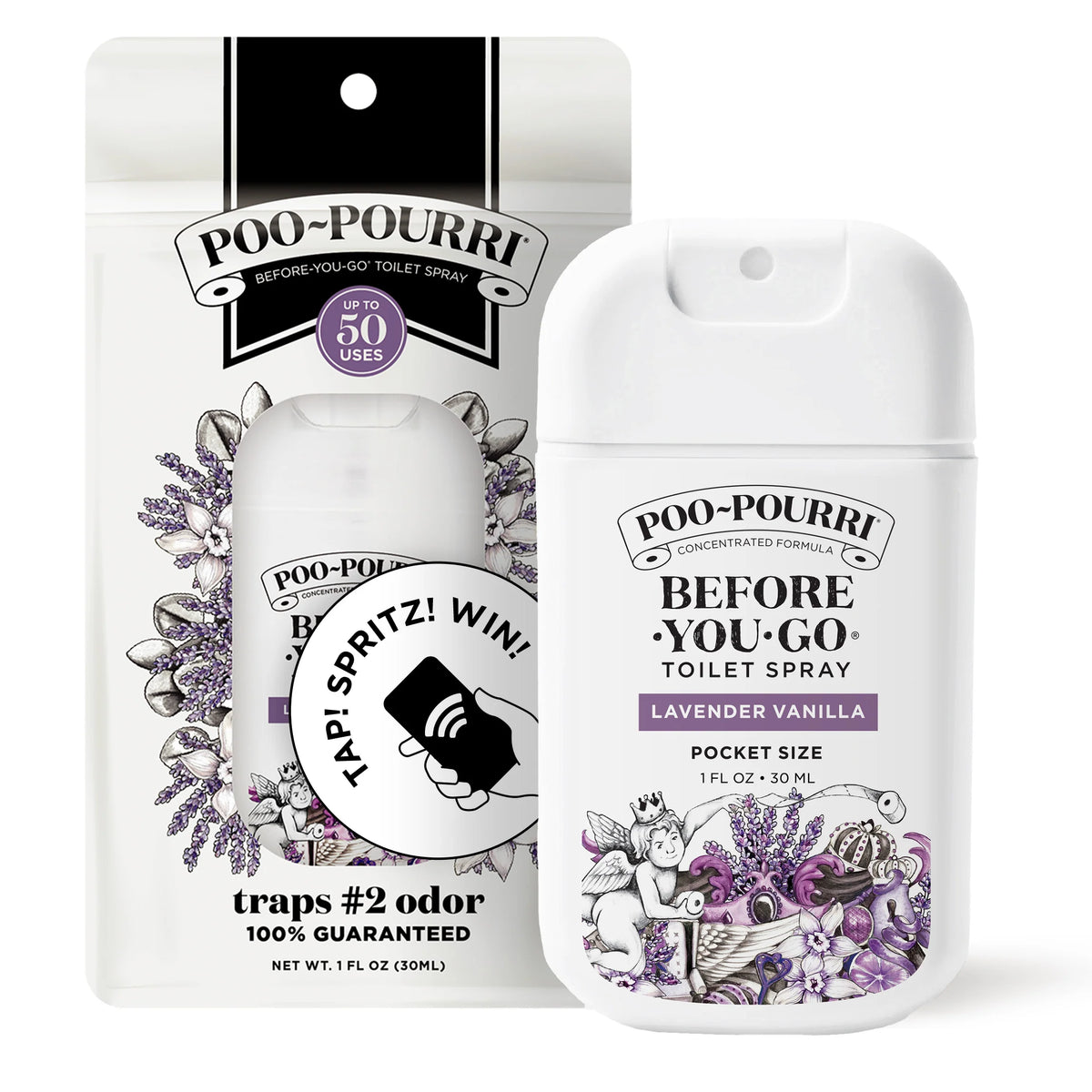 Lavender Vanilla Pocket Sprayer - Poo~Pourri Toilet Spray